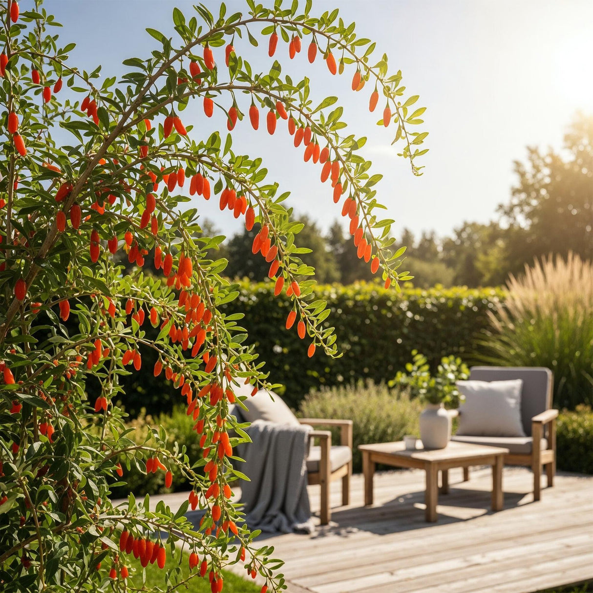 Livraison plante Goji Lycium barbarum – Lot de 6 – Pot 9 cm