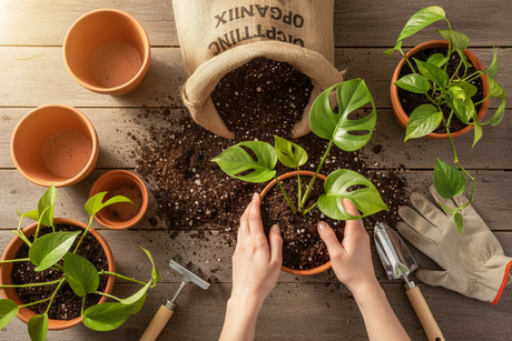 Quel terreau choisir pour ses plantes vertes ? Le secret d'un rempotage réussi"