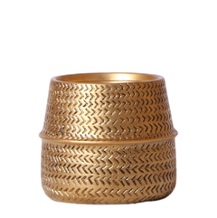 Goldener Blumentopf - Ø9cm