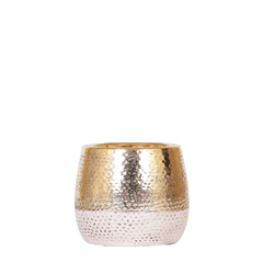 Elite-Gold-Ziertopf – Luxus-Accessoire