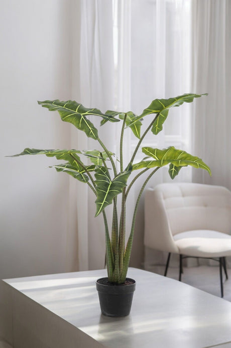 Livraison plante Alocasia plante artificielle - h100cm, Ø12cm