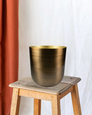 Goldener Blumentopf d25cm