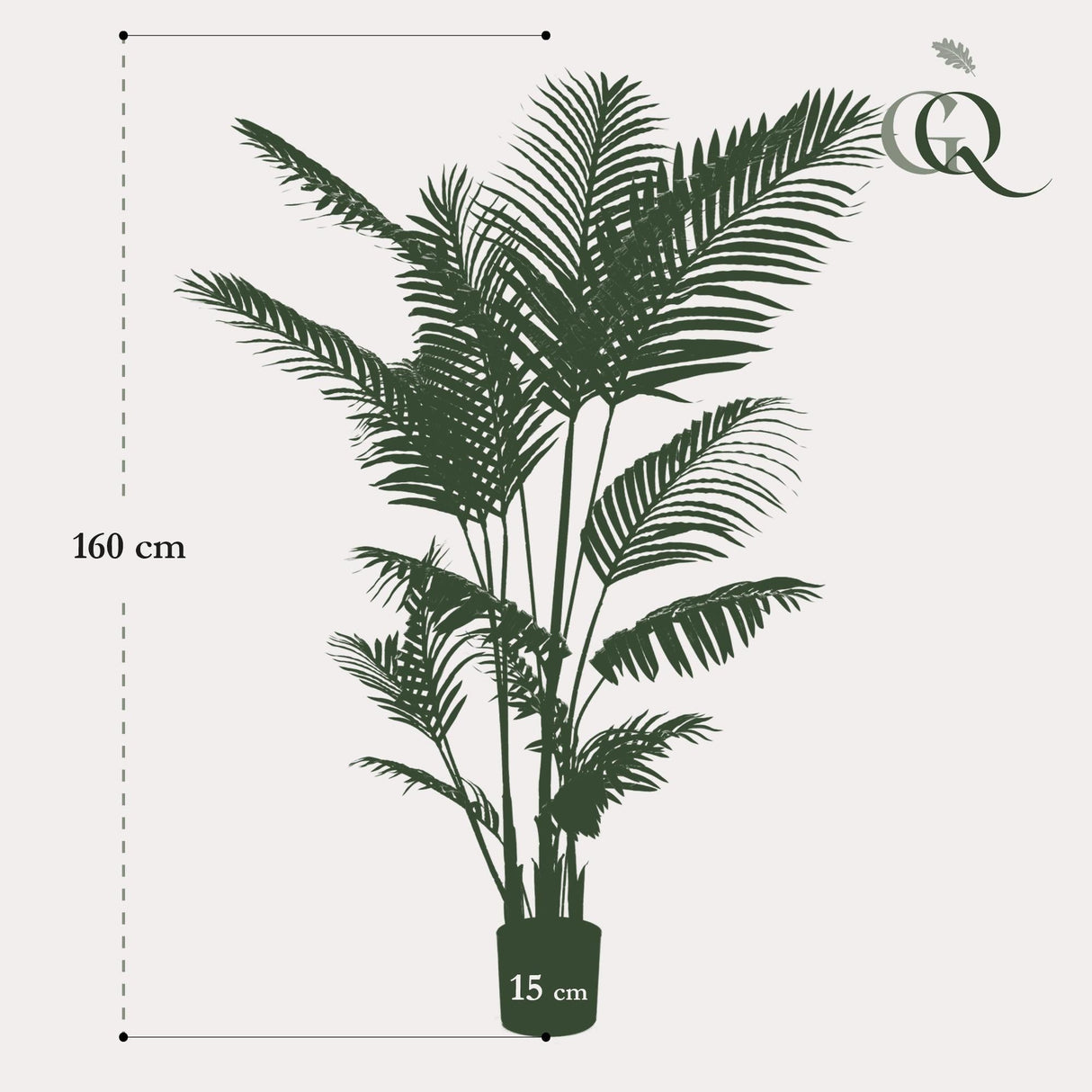 Livraison plante Howea Forsteriana plante artificielle - h160cm, Ø15cm