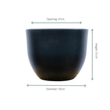 Livraison plante Pot Eggy Anthracite 55 cm