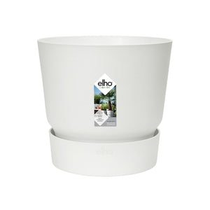 Elho Greenville Topf rund weiß 14 cm