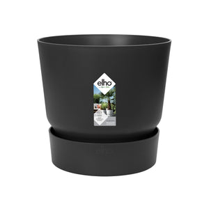 Elho Greenville Topf Rund schwarz 14 cm