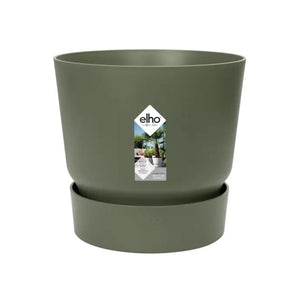 Elho Greenville blattgrüner runder Topf 25 cm