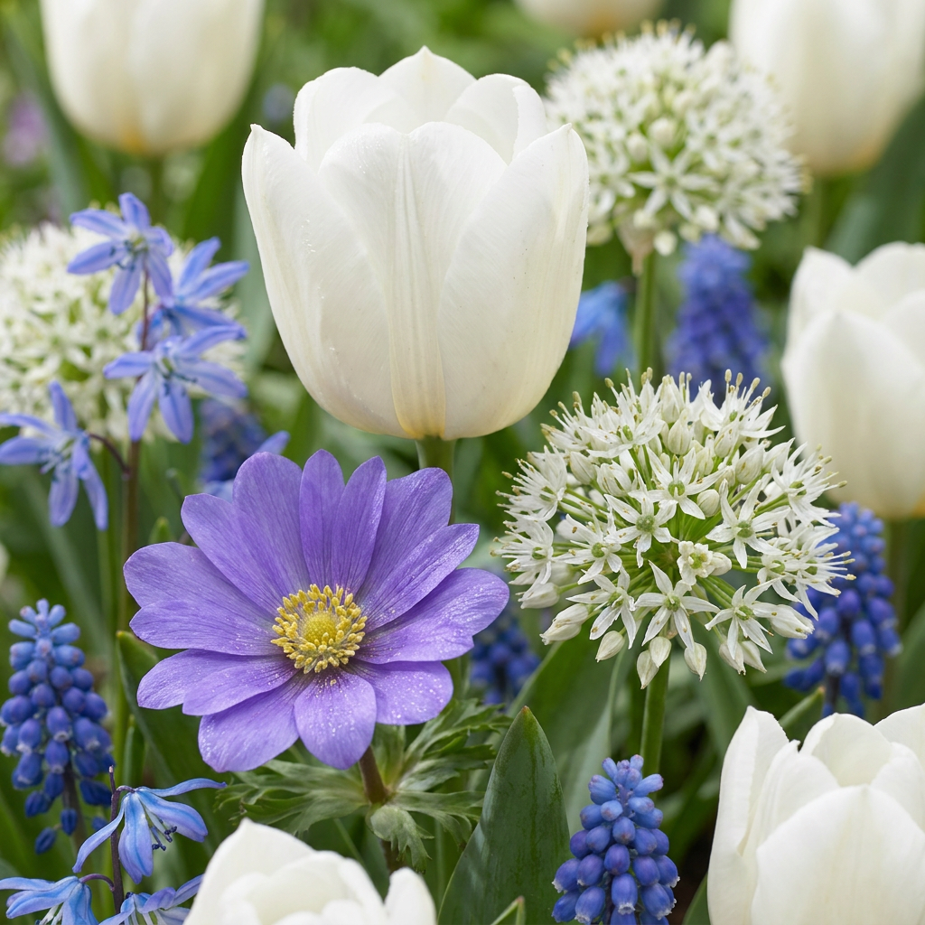 Mélange de bulbes à fleurs bleues, grande quantité