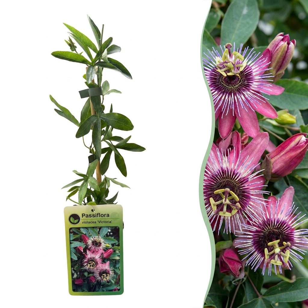 Passiflore Victoria - Passiflora - H 35 cm, pot Ø9 cm - photo 7