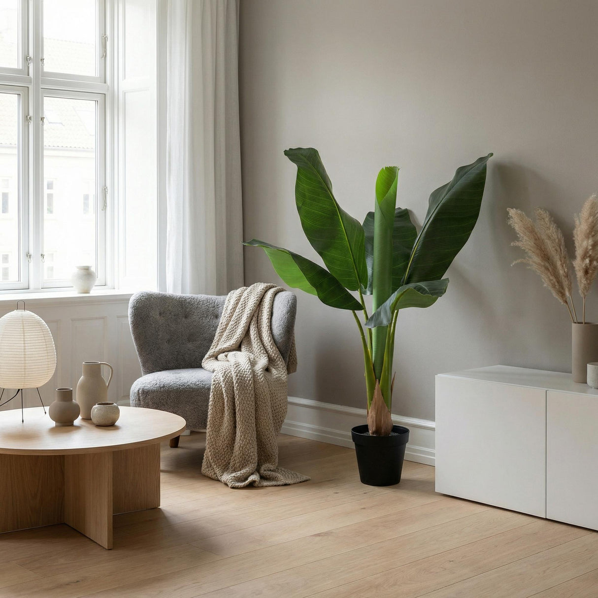 Künstlicher Bananenbaum Musa H80cm