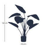 Künstliche Strelitzia im Topf H120cm