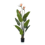 Künstliche Paradiesvogelblume im Topf h120cm
