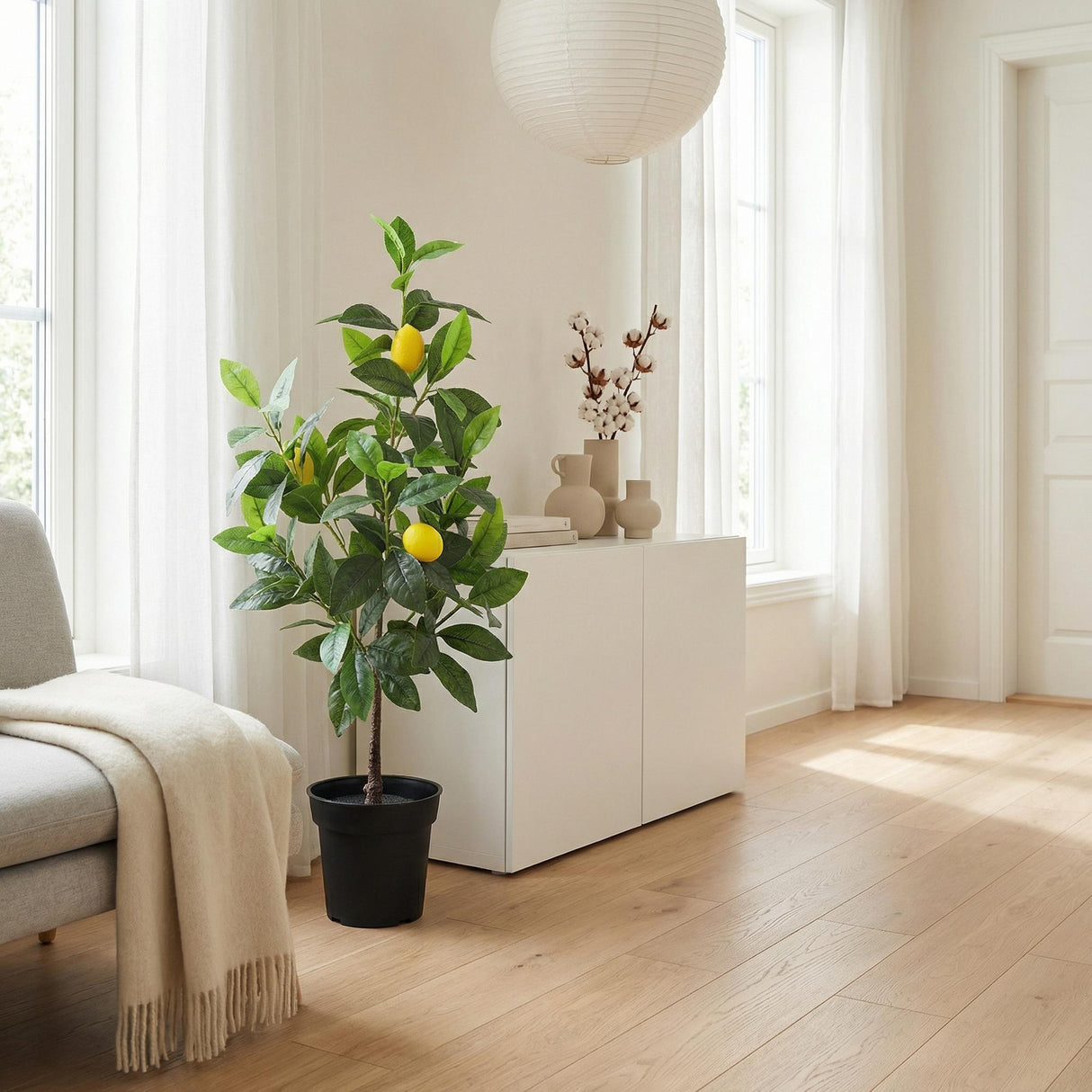 Künstlicher Zitronenbaum H65cm