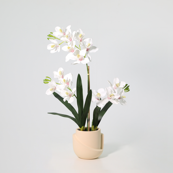 Künstliche Phalaenopsis-Orchidee inklusive Topf – 71cm