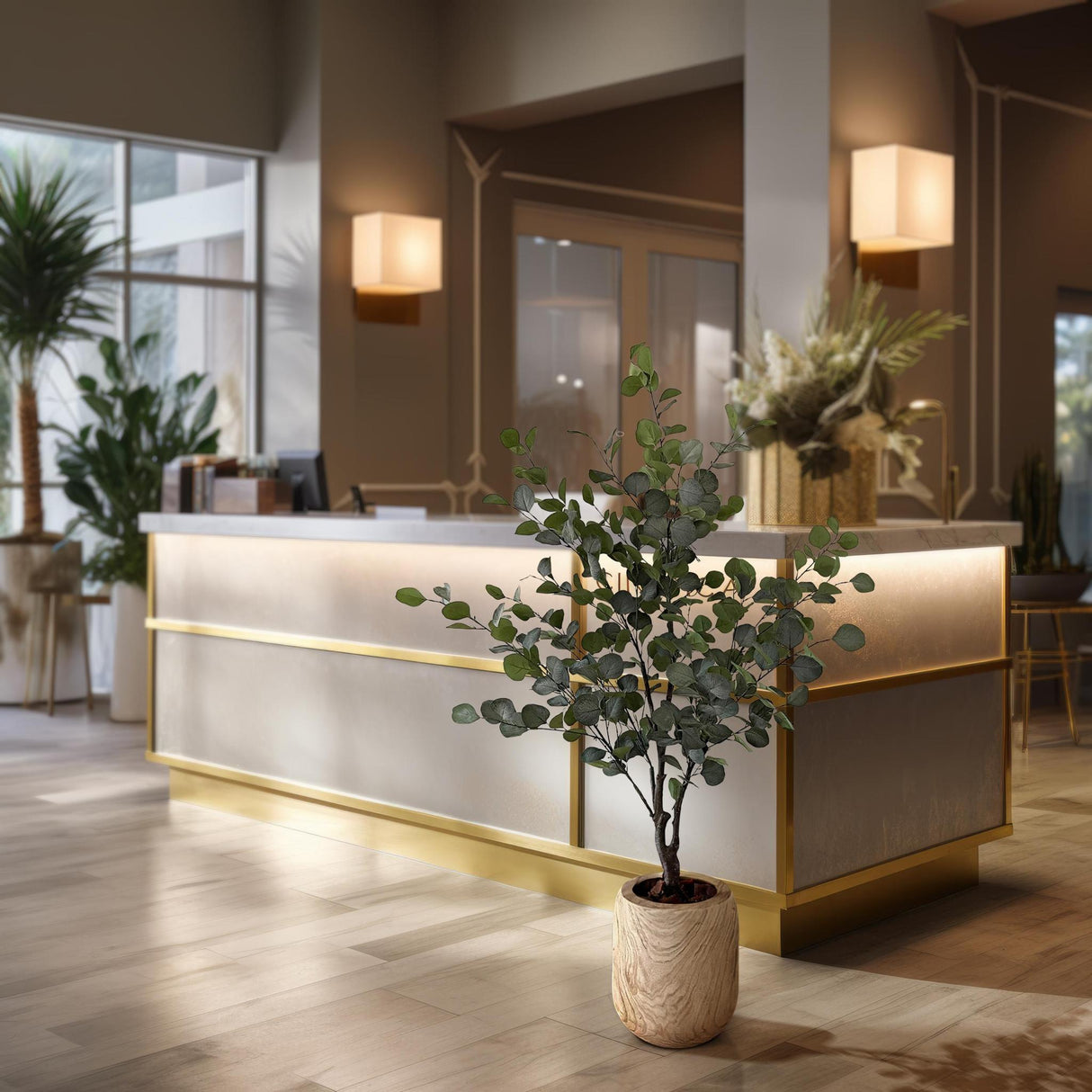 Kunstplant - Eukalyptus - Blue Gomboom - 140cm - 140